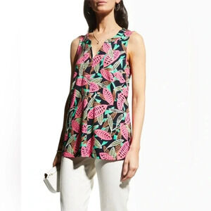 Nic + Zoe Colorful Canopy Printed Tank XS